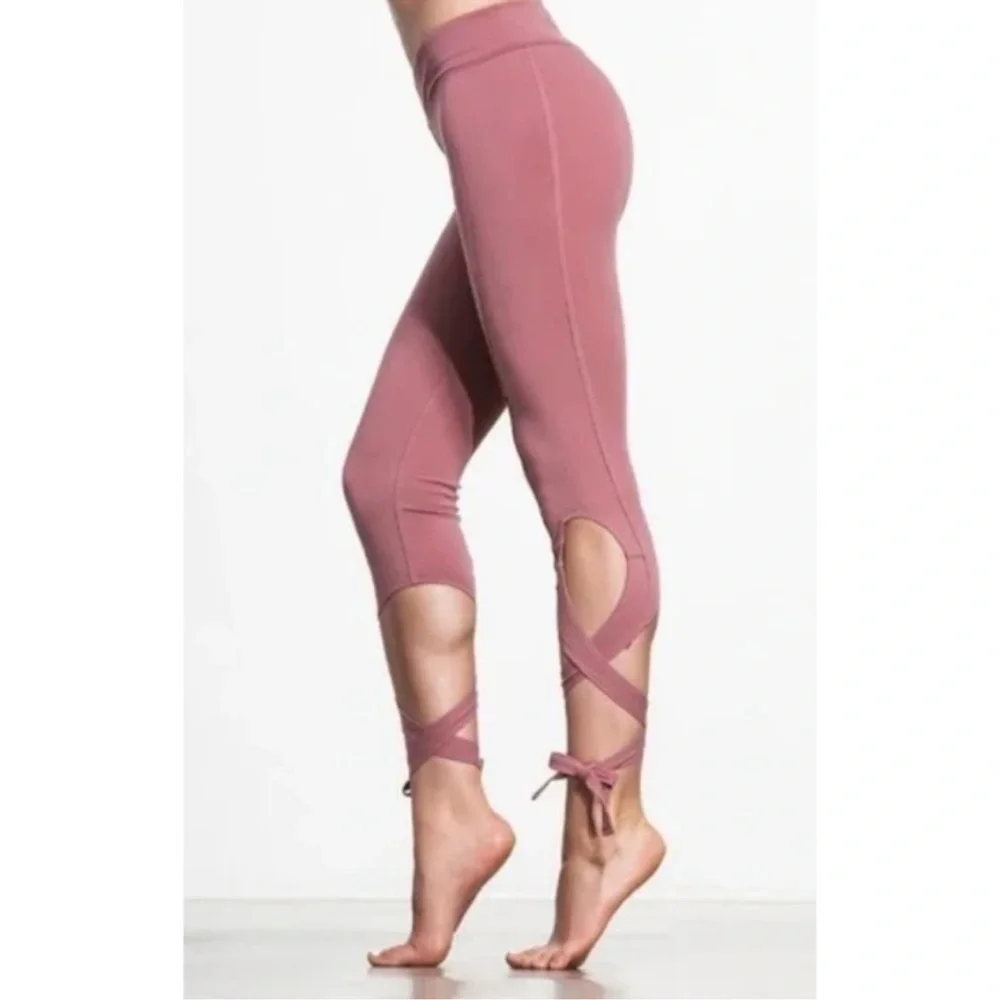 Free People Movement Turnout Wrap Tie Leg Leggings Sz S